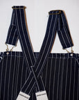 HEAD LIGHT (ヘッドライト) ストライプデニム・オーバーオール HD42498 "SPECIAL WOVEN STRIPE DENIM LOW BACK OVERALLS" ワンウォッシュ
