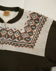 DELUXEWARE (デラックスウエア) ハーフジップ・スウェット S105-24A "SNOW HALF ZIP" オリーブ