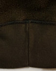 DELUXEWARE (デラックスウエア) ハーフジップ・スウェット S105-24A "SNOW HALF ZIP" オリーブ