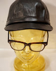 Dapper's (ダッパーズ) レザー・ワークキャップ 1741 "40’s Style Horsehide Leather Work Cap" ブラック
