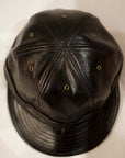 Dapper's (ダッパーズ) レザー・ワークキャップ 1741 "40’s Style Horsehide Leather Work Cap" ブラック