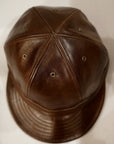 Dapper's (ダッパーズ) レザー・ワークキャップ 1741 "40’s Style Horsehide Leather Work Cap" ブラウン