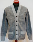 DELUXEWARE (デラックスウエア) スウェットカーディガン SCB-00 "50s CARDIGAN" 黒杢グレー