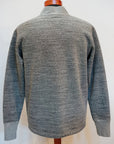 DELUXEWARE (デラックスウエア) スウェットカーディガン SCB-00 "50s CARDIGAN" 黒杢グレー
