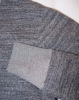DELUXEWARE (デラックスウエア) スウェットカーディガン SCB-00 "50s CARDIGAN" 黒杢グレー