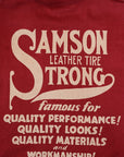 DELUXEWARE (デラックスウエア) 半袖Tシャツ SDTS-2501 "SAMSON" ダークレッド