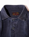 The 2 Monkeys (ザ・トゥーモンキーズ) リネン・ワークジャケット TM02454 "French Work Blouse (フレンチワークブラウス)" ブルーブラック