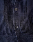 The 2 Monkeys (ザ・トゥーモンキーズ) リネン・ワークジャケット TM02454 "French Work Blouse (フレンチワークブラウス)" ブルーブラック