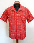 STAR OF HOLLYWOOD (スターオブハリウッド) 半袖オープンシャツ SH39495 "POLKA DOT" レッド