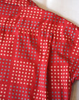 STAR OF HOLLYWOOD (スターオブハリウッド) 半袖オープンシャツ SH39495 "POLKA DOT" レッド