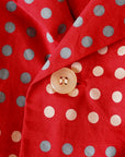 STAR OF HOLLYWOOD (スターオブハリウッド) 半袖オープンシャツ SH39495 "POLKA DOT" レッド