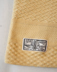 Dapper's (ダッパーズ) 5分袖Tシャツ 1766 "Jacquard Knit-Like Half Sleeve Tee" クリームイエロー