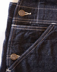 HEAD LIGHT (ヘッドライト) ローバック・デニムオーバーオール HD42554 "11oz. BLUE DENIM LOW BACK OVERALLS" ワンウォッシュ