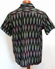 Pherrow's (フェローズ) 半袖オープンカラーシャツ 25S-HANDMADE FABRIC SHIRTS ブラック
