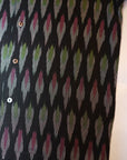 Pherrow's (フェローズ) 半袖オープンカラーシャツ 25S-HANDMADE FABRIC SHIRTS ブラック