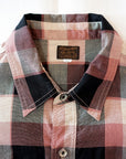DELUXEWARE (デラックスウエア) 長袖シャツ LV-31 "50s CHECK PATTERN" レッド