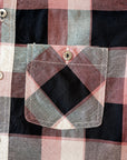 DELUXEWARE (デラックスウエア) 長袖シャツ LV-31 "50s CHECK PATTERN" レッド