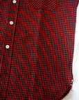 WARE HOUSE (ウエアハウス) 半袖ワークシャツ 3056 "SHORT SLEEVE CHECK WORK SHIRTS" A柄 (ギンガムチェック) レッド