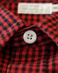 WARE HOUSE (ウエアハウス) 半袖ワークシャツ 3056 "SHORT SLEEVE CHECK WORK SHIRTS" A柄 (ギンガムチェック) レッド