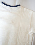 WARE HOUSE (ウエアハウス) リンガーTシャツ 4059 "CLARKSVILLE" クリーム×ネイビー