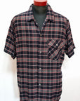 DALEE'S (ダリーズ) 半袖シャツ "Huco.S" ...1910s RAYON SHIRT ネイビーオレンジ
