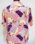 SUN SURF (サンサーフ) 半袖ハワイアンシャツ SS39423 "SHELL GINGER" ピンク