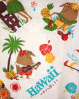 SUN SURF (サンサーフ) 半袖オープンシャツ SS39537 "TRIP TO HAWAII" by 柳原良平 with MOOKIE オフホワイト
