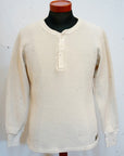 DALEE'S (ダリーズ) 長袖サーマルTシャツ 2230HT ...1930s WAFFLE HENLY THERMAL ナチュラル