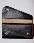 Dapper's (ダッパーズ) ダブルフラップウォレット 1794 "Horsehide Double Flap Wallet" ブラック (ブラウンベース)