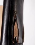 Dapper's (ダッパーズ) ダブルフラップウォレット 1794 "Horsehide Double Flap Wallet" ブラック (ブラウンベース)