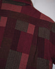 SUGAR CANE (シュガーケーン) ワークシャツ SC29590 "Add Human Labor RANDOM PATCHWORK WORK SHIRT" レッド