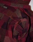 SUGAR CANE (シュガーケーン) ワークシャツ SC29590 "Add Human Labor RANDOM PATCHWORK WORK SHIRT" レッド