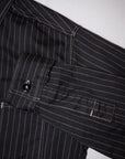 SUGAR CANE (シュガーケーン) ブラックウォバッシュ・ワークシャツ SC29585 "8.5oz. BLACK WABASH STRIPE WORK SHIRT" ブラック