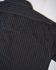 SUGAR CANE (シュガーケーン) ブラックウォバッシュ・ワークシャツ SC29585 "8.5oz. BLACK WABASH STRIPE WORK SHIRT" ブラック