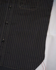 SUGAR CANE (シュガーケーン) ブラックウォバッシュ・ワークシャツ SC29585 "8.5oz. BLACK WABASH STRIPE WORK SHIRT" ブラック
