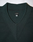 DALEE'S (ダリーズ) コットンニット "Antique Singer (アンティークシンガー)" ...20S SINGER KNIT グリーン