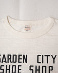 WARE HOUSE (ウエアハウス) 7分袖ベースボールTシャツ 4800 "GARDEN CITY" クリーム×L.グリーン