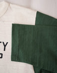 WARE HOUSE (ウエアハウス) 7分袖ベースボールTシャツ 4800 "GARDEN CITY" クリーム×L.グリーン