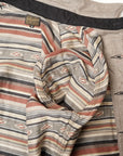 DELUXE WARE (デラックスウエア) ネルシャツ 7649C "40S NATIVE BORDER" グレー