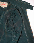 SUGAR CANE (シュガーケーン) レーヨンコットン・スポーツジャケット SC15842 "RAYON COTTON GABARDINE CHECK SPORTS JACKET" グリーン
