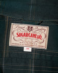 SUGAR CANE (シュガーケーン) レーヨンコットン・スポーツジャケット SC15842 "RAYON COTTON GABARDINE CHECK SPORTS JACKET" グリーン