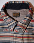 DELUXE WARE (デラックスウエア) ネルシャツ 7649C "40S NATIVE BORDER" レッドボーダー