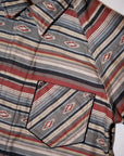 DELUXE WARE (デラックスウエア) ネルシャツ 7649C "40S NATIVE BORDER" レッドボーダー