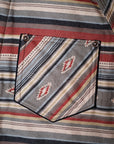 DELUXE WARE (デラックスウエア) ネルシャツ 7649C "40S NATIVE BORDER" レッドボーダー