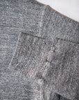 DUBBLE WORKS (ダブルワークス) 吊編み後付けパーカー 86018 "LOOP WHEEL AFTER HOOD SWEATSHIRT" ヘザーチャコール