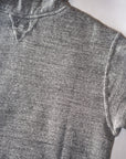 DUBBLE WORKS (ダブルワークス) 吊編み後付けパーカー 86018 "LOOP WHEEL AFTER HOOD SWEATSHIRT" ヘザーチャコール