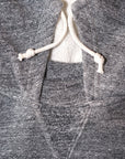 DUBBLE WORKS (ダブルワークス) 吊編み後付けパーカー 86018 "LOOP WHEEL AFTER HOOD SWEATSHIRT" ヘザーチャコール