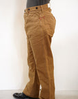 WARE HOUSE (ウエアハウス) ブラウンダックパンツ 1229 "1900 4POCKET HEAVY LEATHER BOUND OVERALL" ダックストライプ・ノンウォッシュ
