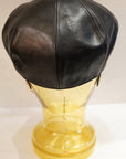 Dapper's (ダッパーズ) レザーキャスケット 1820 "40’s Style Classic Horsehide Leather Casquette" R.ブラック (ブラウンベース)