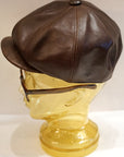 Dapper's (ダッパーズ) レザーキャスケット 1820 "40’s Style Classic Horsehide Leather Casquette" ブラウン